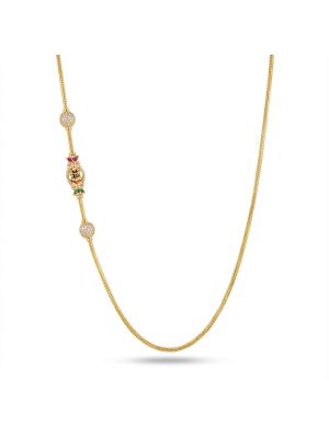 Antique Lakshmi Mugappu Gold Chain-hover