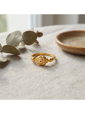 Devotional Casting Gold Ring-hover