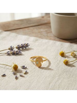 Artist Palette Casting Gold Ring-hover