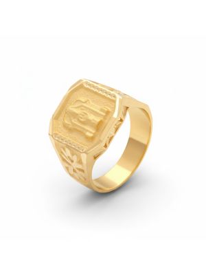 Temple Balaji Signet Boltv Ring-hover