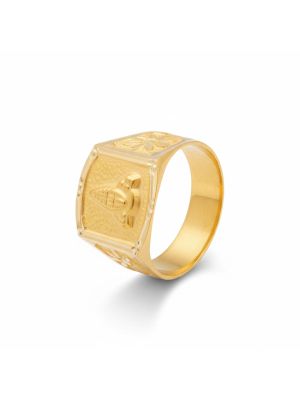 God Tirupati Signet Boltv Ring-hover