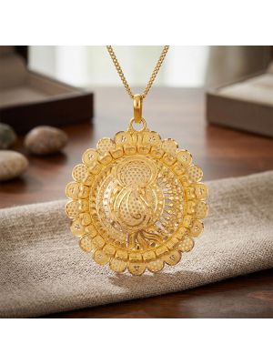 Gold Filigree Pendant for women-hover