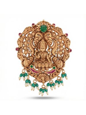 Antique Lakshmi Stone Drops Dollar-hover