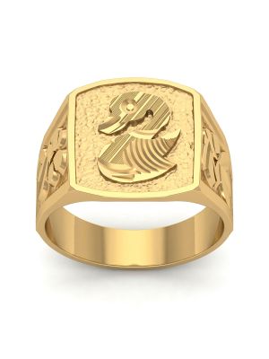 Traditional Gold Annam Signet Ring-hover