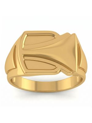 Gents Gold Signet Ring-hover