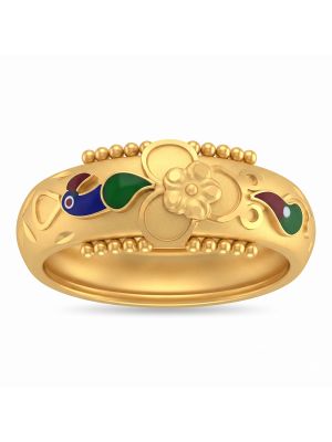Heritage Bridal Gold Ring-hover