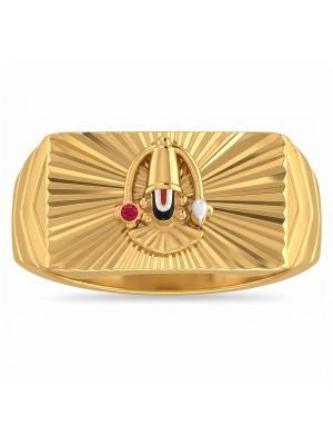Lord Venkateswara Gold Ring-hover