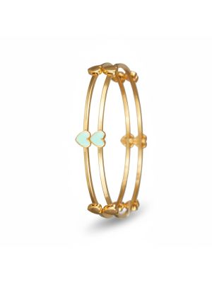 Baby Gold Butterfly Meena Bangle-hover