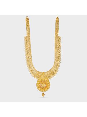 Wedding Floral Pendant Gold Malai-hover