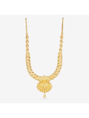 Paisley Motif Gold Malai-hover