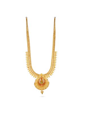 Lakshmi Floral Drop Pendant Malai-hover
