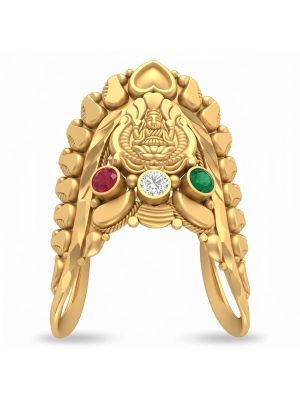 Womens Divine Lakshmi Gold Ring-hover