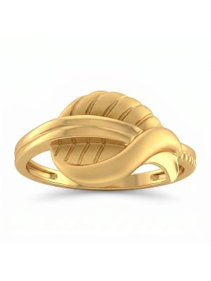 Modern Ladies Casting Gold Ring-hover