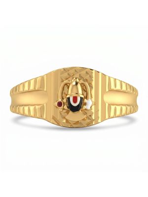 God Balaji Casting Gold Ring-hover