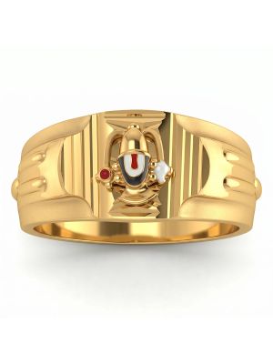 God Balaji Casting Gold Ring-hover