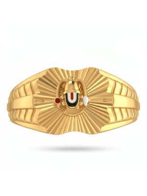 God Balaji Casting Gold Ring-hover