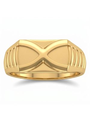 Bold Infinity Casting Gold Ring-hover