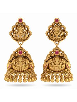 Antique Nagas Lakshmi Gold Jimikki-hover