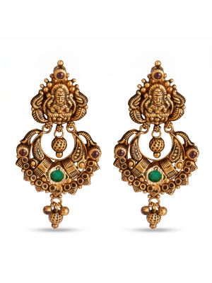 Antique Lakshmi Nagas Gold Drops-hover