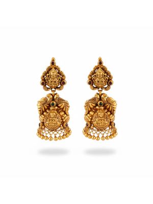 Bridal Antique Lakshmi Jhumka-hover
