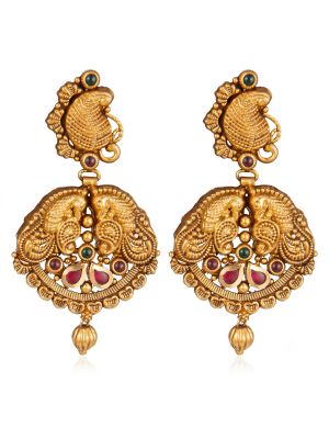 Antique Peacock Gold Drops -hover