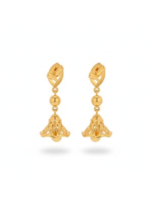Jhumka Style Gold Earrings-hover