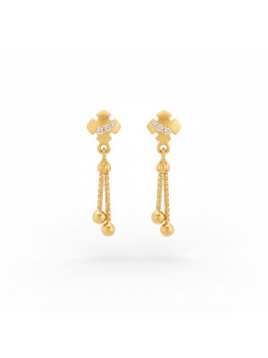Gold Chain Tassel Earrings-hover