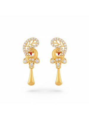 Modern Peacock Gold Drops-hover