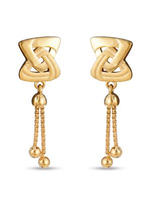 Geometric Gold Chain Drops -hover