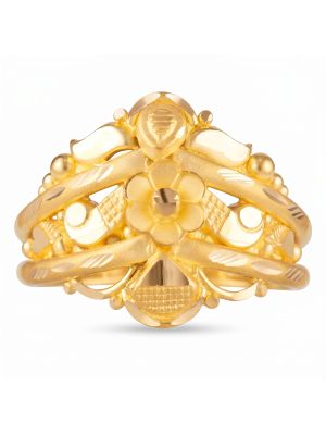 Fancy Design Floral Ladies Ring-hover