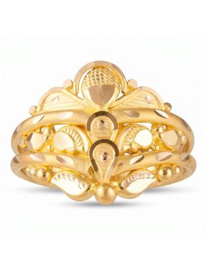 Premium Fancy Gold Ladies Ring-hover