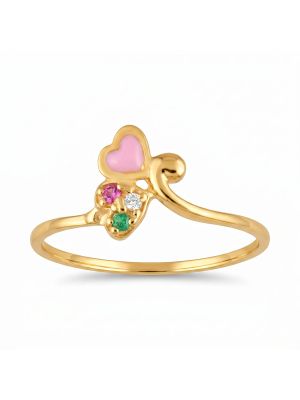 Elegance Stones Gold Casting Ring-hover