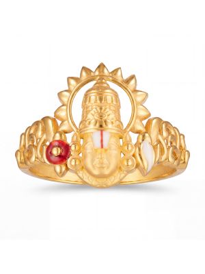 Graceful Perumal Casting Gold Ring-hover