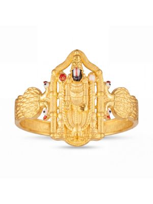 Lord Balaji Casting Gold Ring-hover