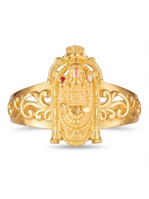 Lord Tirupathi Casting Gold Ring-hover
