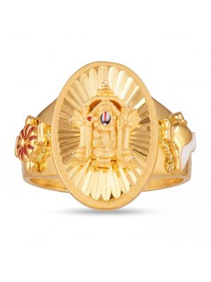 Lord Balaji Radiant Casting Gold Ring-hover