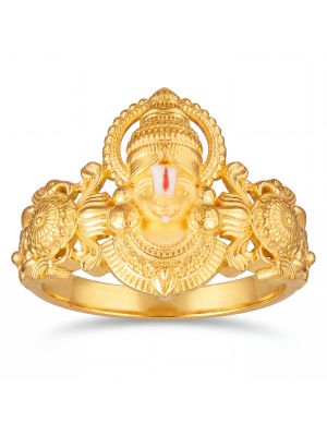 Royal Imperial Perumal Casting Gold Ring-hover