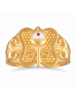 Tamil Murugan Vel Casting Gold Ring-hover