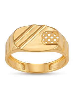 Urban Radiance Grid Casting Gold Ring-hover