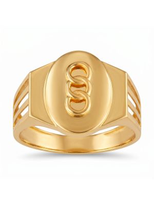 Premium Casting Gold Gents Ring-hover