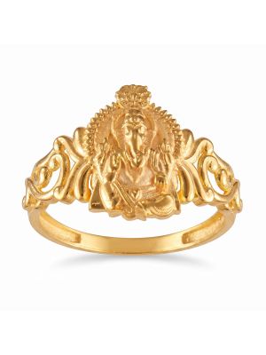 Royal Vinayagar Arch Casting Gold Ring-hover