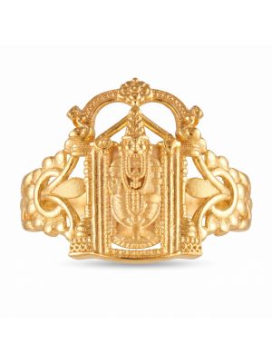 Lord Balaji Temple Casting Gold Ring-hover