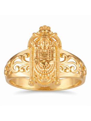 Divine Tirupati Perumal Casting Gold Ring-hover