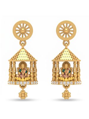 Antique Lakshmi Heritage Gold Drops-hover