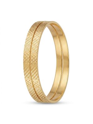 Traditional AR Fusion Gold Bangles-hover