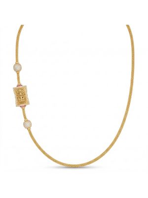 Divine Lakshmi Pendant Mugappu Chain-hover