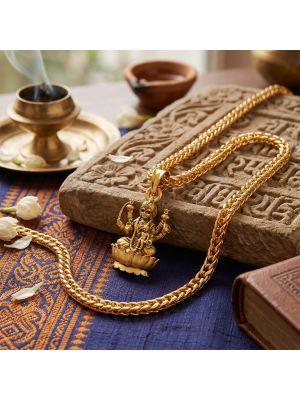 Gold Antique Goddess Temple Pendant-hover
