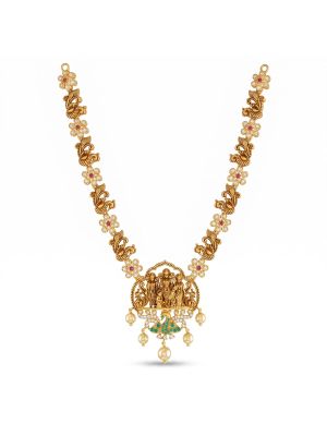 Traditional Ram Parivar Gold Necklace-hover