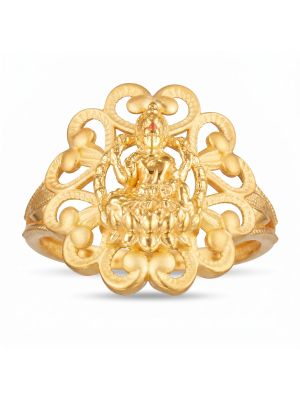 Goddess Lakshmi filigree Casting Ladies Ring-hover