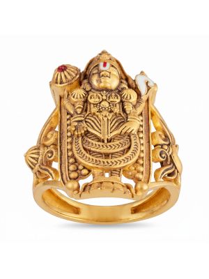Divine Balaji Casting Gents Gold Ring-hover